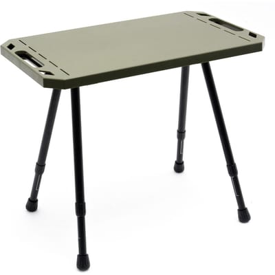 Tables de Camping pliables en alliage d'aluminium, Table pliante légère, bureau de pique-nique à hauteur réglable vert foncé
