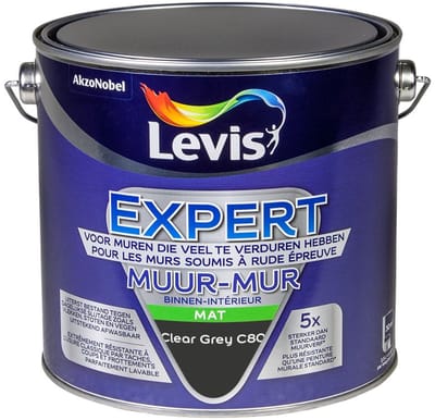 Levis - Expert Muur Binnen Mix - Clear Grey C80 - Mengverf - 2,5 L