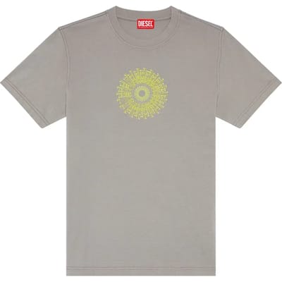 Diesel Diegor K71 T-shirt Met Korte Mouwen Grijs S Man