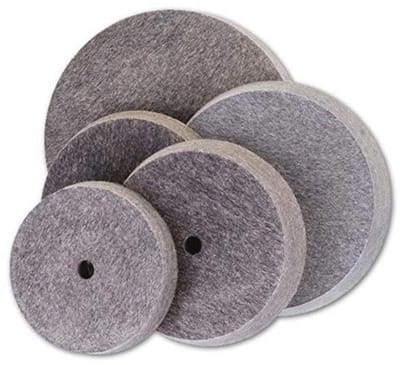 Vilten Polijstschijf 150 x 20 x 14 mm - Schuin 15° voor Professionele Slijpers