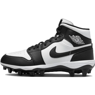 Air Jordan 1 Mid TD Cleat Zwart Wit 2023 Heren Sneakers FJ6805-100 47.5
