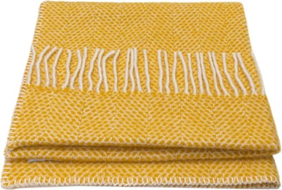 WOOOL Luxury Babydekentje - BEEHIVE (Yellow) - 68x73cm - 100% Lamswol