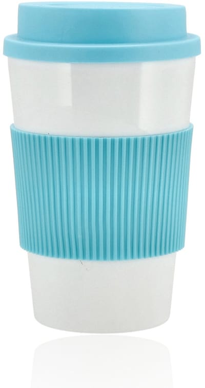 Koffie To Go Beker 450 ml Blauw – Herbruikbare Koffie Bekers To Go met Deksel – Koffiebeker en Koffie Kopjes voor Onderweg – Lichtgewicht & Lekvrij