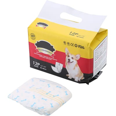 Mannelijke Hond Puppy Buikbanden Luier Sanitaire Fysiologische Broek (M) S