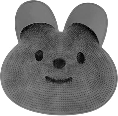 Voetschrobber Massagemat - Douche Reiniger - Voetverzorging Thuis - Dubbele Functie - 46 x 23 cm - Grijs