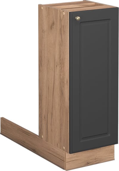 Vicco Fame-Line Keukeneiland – 30 cm zonder werkblad Antraciet-goud