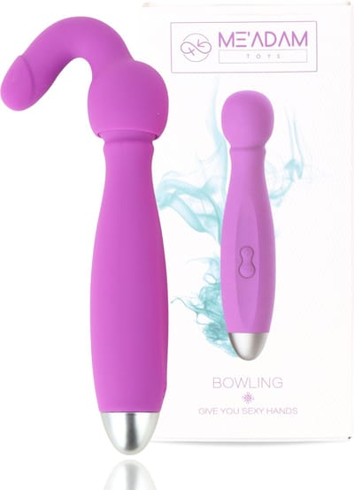 ME'ADAM 4 in 1 Tarzan - Vibrators voor vrouwen -Vibrator - Fluisterstil & Discreet - Pink - Clitoris & G-spot Stimulator - Dildo - Erotiek Sex Toys voor koppels - Huidvriendelijk - 17 CM - Purple
