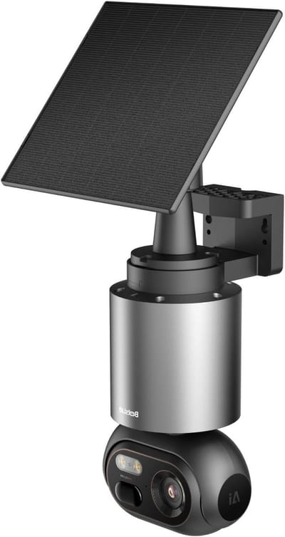 4K Beveiligingscamera - WLAN Camera Buiten - Huis Beveiligen - 360 Graden Zicht - 8 MP Kleur Nachtzicht - Zwart