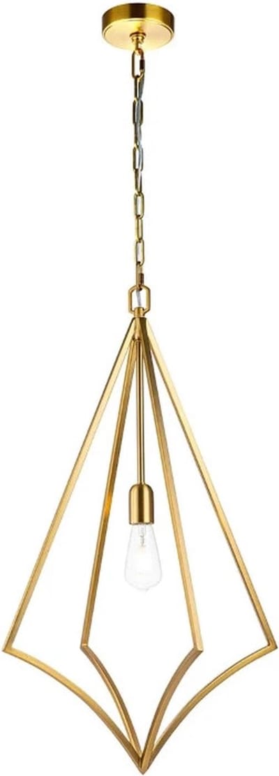 Feiss LED Hanglamp Nico | 1X E27 Max 60W | Dimbaar | Burnished Brass