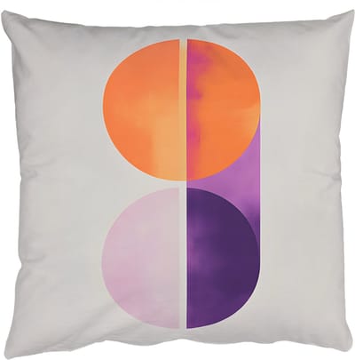 Sierkussens - Kussentjes Woonkamer - 50x50 cm - Cirkels - Abstract - Paars
