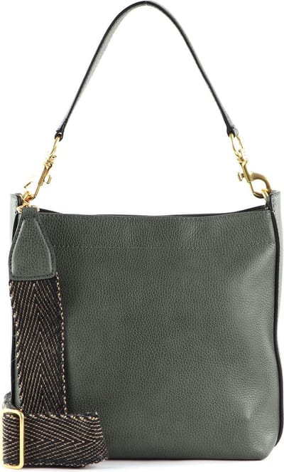 GIANNI CHIARINI Leren Schoudertas Tea Shoulderbag Field Green Donkergroen