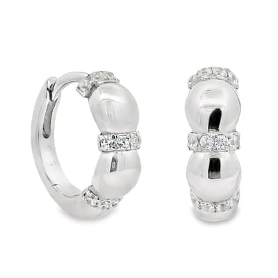 Juwelier Zwartevalk - Zilveren (gerhodineerd) oorbellen met zirkonia - 22.324