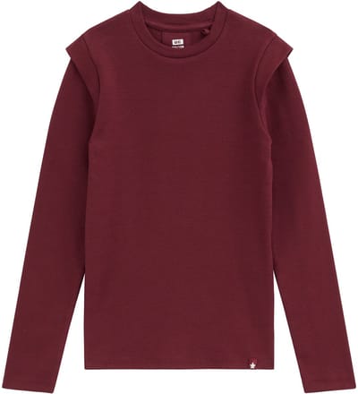 WE Fashion Meisjes T-shirt van ribstof