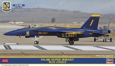Hasegawa Modelbouwpakket Vliegtuigen - 02467 Boeing F/A-18E Super Hornet `Blue Angels´ - Limited Edition Plastic - 1:72 - Modelbouw