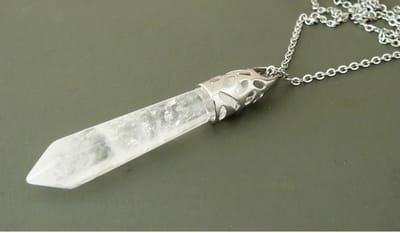 Ketting met witte kwarts steen | Ketting | Kwarts | Helend