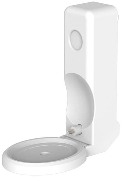 Muurbeugel Geschikt voor Echo Spot T5, kindveilige stekkerhouder, witte muurbeugel Geschikt voor kabelbeheer.