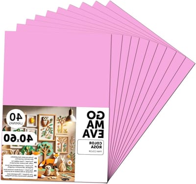 Schuimrubber Platen - Knutselvellen EVA - Creatieve Projecten - Veelzijdige Kleuren - 40 x 60 cm - Roze