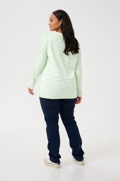 Dames-T-shirt met lange mouwen KAFFE Curve Winni