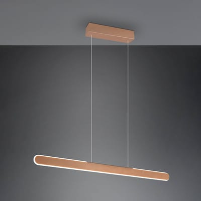 TRIO HELIOS - Hanglamp - Koffie - incl. 1x SMD 28W - 4 Niveaus touchschakelaar - Aanpasbare lichtkleur
