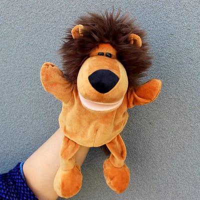 Dieren Handpoppen - Poppen met Benen - Verhalen Vertellen - Zacht PP Katoen - 30 cm Hoog - B-schapen