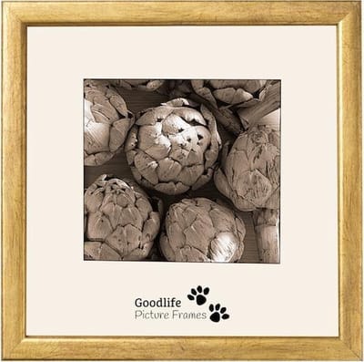 Fotolijst Merano 30x30 AntiekGoud - Normaal glas - 12 mm breed profiel - Goodlife Picture Frames