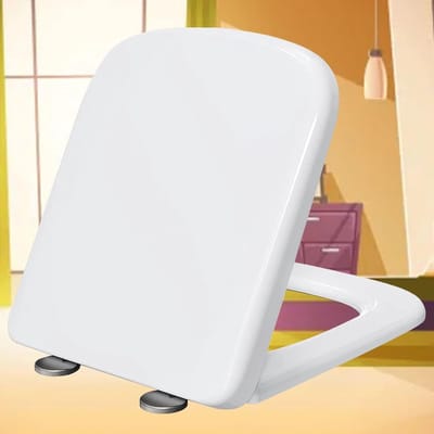 Toiletzitting - Toiletdeksel - Badkamer Vernieuwen - Soft Close Scharnieren - Universele Pasvorm - Wit