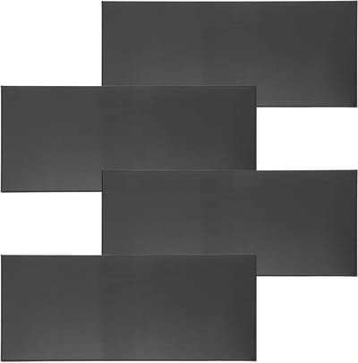 Naamplaatjes Deuren - Metalen Bordjes - Kantoor Inrichten - Zelfklevend - 25 x 11 cm - Zwart