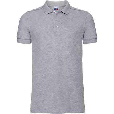 Russell Heren Rekken Korte Mouw Poloshirt (Licht Oxford)