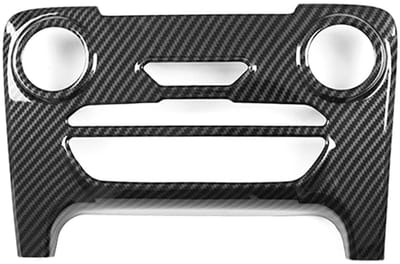 Dailygoods- Middenconsole Decoratie - Modus Knop Frame - Compatibel met Ranger 2015-2021 - Eenvoudig te Installeren - Glanzende Zwarte Afwerking - ABS Materiaal - Dashboardtrim