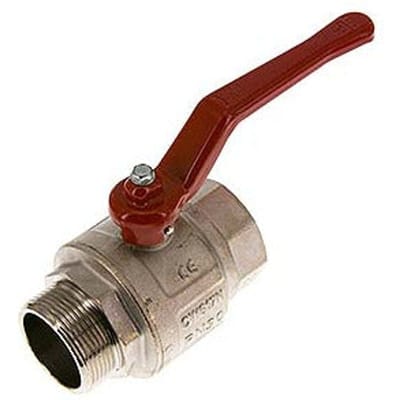 Buiten x Binnendraad G/G 2 inch Kort design 2-Weg Messing Kogelkraan - BL2BN-M-SD-MF-200