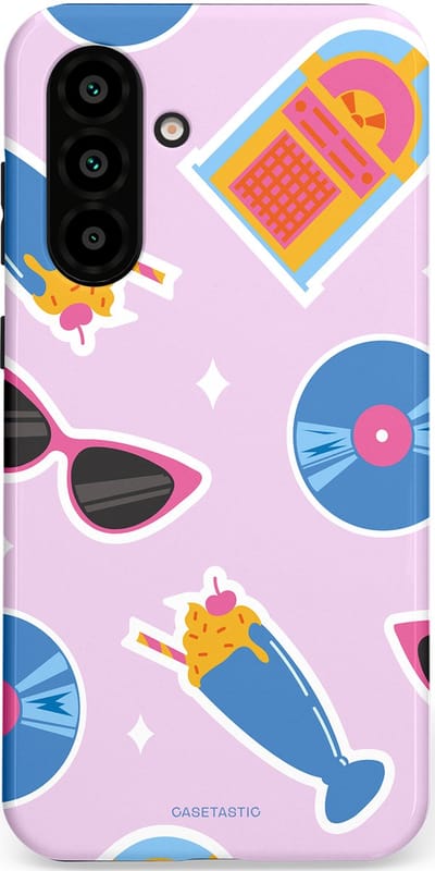 Casetastic Hoesje Geschikt voor Samsung A56 / A36 - Stijlvolle Beschermende Duo-layer Case - Jukebox vibes