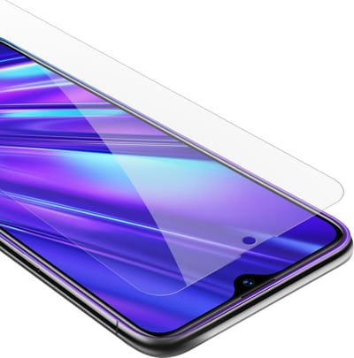 Cadorabo Screenprotector geschikt voor Realme 5 PRO / Realme Q - Pantser film Beschermende film in KRISTALHELDER Geharde (Tempered) display beschermglas in 9H hardheid met 3D Touch