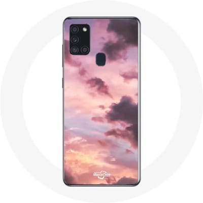 Samsung Galaxy A21S Sunset hoesje als achtergrond