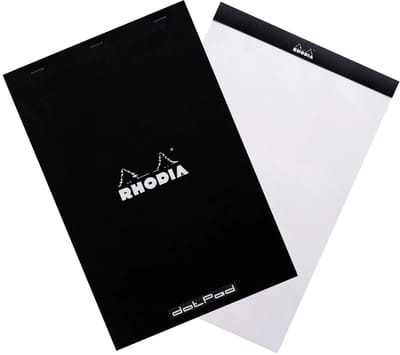 Rhodia DotPad - Notitieblok - N19 - A4+ - gepunteerd - 80g - Zwart - 80 vel