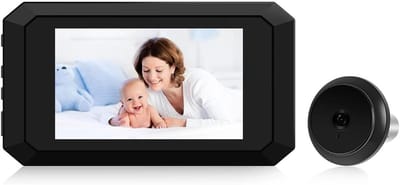 Deurcamera Viewer - Digitaal Spionnetje - Toegangscontrole Huis - Nachtzicht Functie - 3.97 Inch Scherm - Zwart