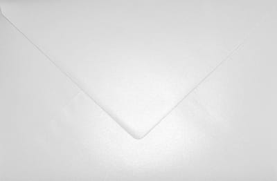 Metallic (parelmoer) witte enveloppen A5 - 162 x 229 mm - C5 - 20 stuks - NK natgelijmde - 120 gram - Aster Metallic - Netuno