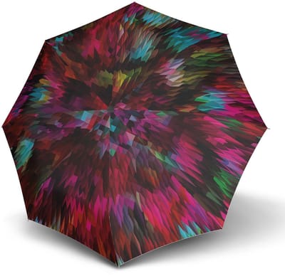 Knirps paraplu T.200 Medium Duomatic Fashion Peacock Red kleurrijke