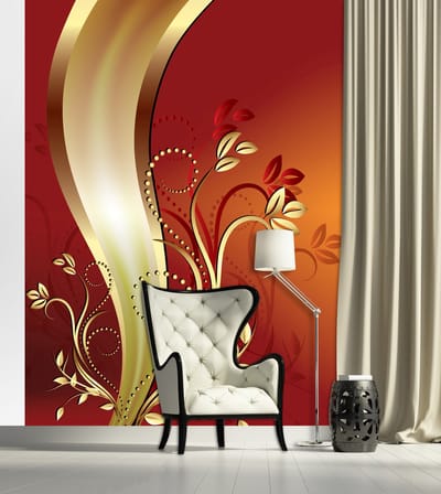 Flowers Abstract Photo Wallcovering