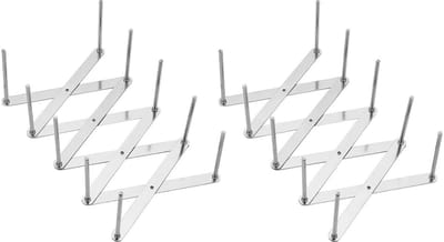 Dailygoods- Opbergrekken RVS - Droogrek/Ribbeugel - Verstelbaar - Duurzaam - Multifunctioneel - Eenvoudig te reinigen - Keukenrek