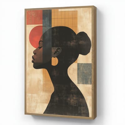 Wandlamp 60x90 cm - Oplaadbaar - Zijaanzicht - Vrouw - Vormen - Wandlampen binnen woonkamer - Slaapkamer lamp - Decoratieve nachtlamp - Vloerlamp draadloos