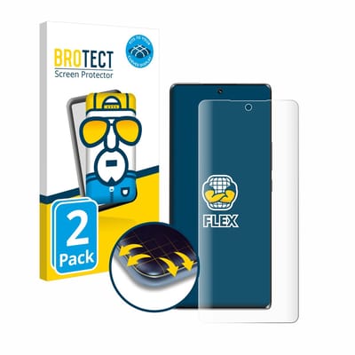BROTECT - Screenprotector voor Honor 70 - Folie Beschermfolie transparant volledig dekking - 2 Stuks