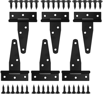 Dailygoods- Scharnier Heavy Duty - Zwart - Scharnier Reparatie Plaat - Deur Scharnieren - 180 Graden Opening - Corrosiebestendig - Eenvoudige Installatie - Deurscharnier