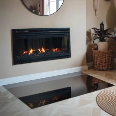 Coloray Vloerplaat Houtkachel - Plaat onder Houtkachel - 120 cm x 80 cm - Kachel Onderplaat - Zwart Vloerplaat Kachel - Verwarmingsaccessoires - Onderplaat Kachel - Houtkachel Vloerplaat - Vloerplaat Voor Kachel