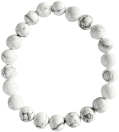 Howliet armband - edelsteen - 8 mm - maat 18
