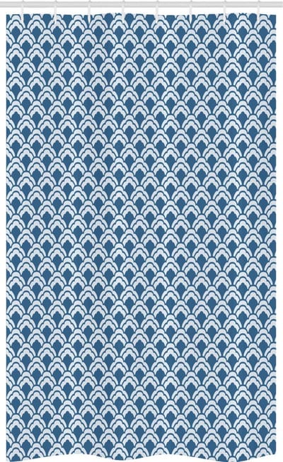 ABAKUHAUS Douchegordijn – 120x180 cm – Blauw/Wit Polyester