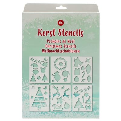 Verhaak Sjablonen Kerst 7,5 X 10 Cm Wit