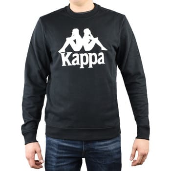 Kappa Sertum RN Sweatshirt 703797-19-4006, Mannen, Zwart, Sporttrui casual maat: M