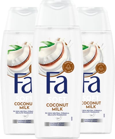Fa - Douchegel Coconut Milk - 3 x 250 ml - Voordeelverpakking