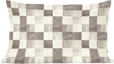 Sierkussens - Kussentjes Woonkamer - 60x40 cm - Patroon - Dambord - Houtnerf