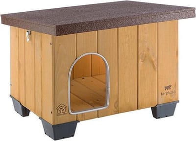 Ferplast Hondenhok Baita 56 X 46,5 Cm Hout Naturel/bruin